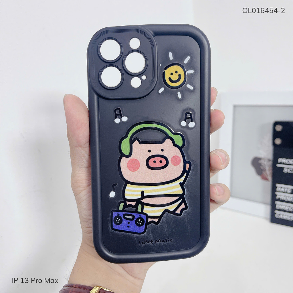 Ốp IP 13 Pro Max dẻo đen