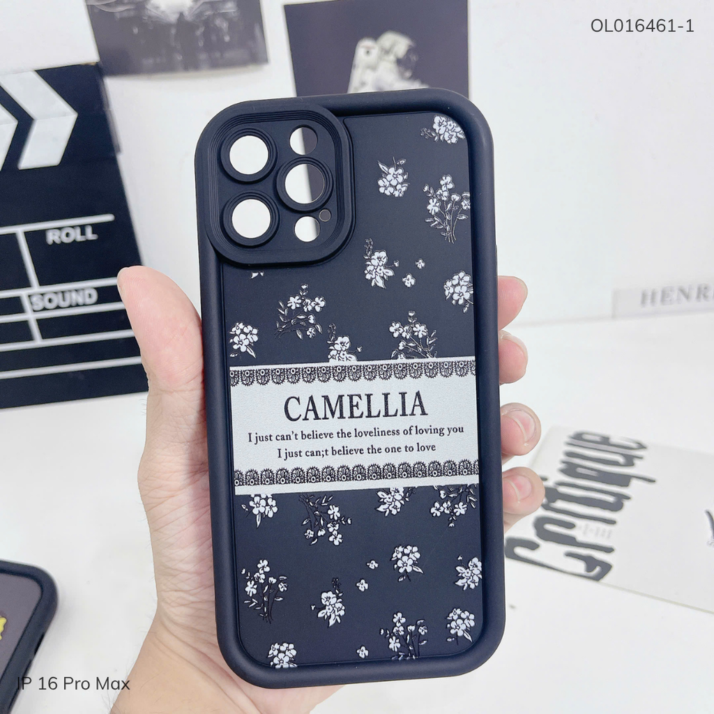 Ốp IP 16 Pro Max dẻo đen