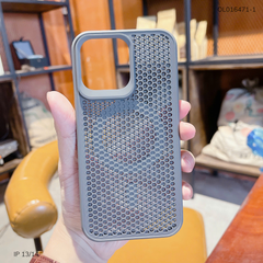 Ốp IP 13/14 lưng cứng vân tổ ong tản nhiệt