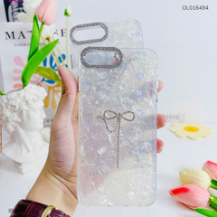 ** Ốp IP 7+/8+ lưng thạch anh tim 3D