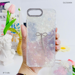 ** Ốp IP 7+/8+ lưng thạch anh tim 3D