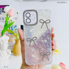 ** Ốp IP 11 6.1 lưng thạch anh tim 3D