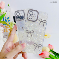 ** Ốp IP 11 6.1 lưng thạch anh tim 3D