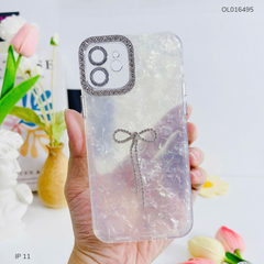 ** Ốp IP 11 6.1 lưng thạch anh tim 3D