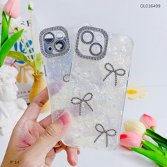 ** Ốp IP 14 6.1 lưng thạch anh tim 3D