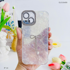** Ốp IP 14 6.1 lưng thạch anh tim 3D