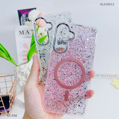 ** Ốp SS A56 giả magsafe hạt kim tuyến