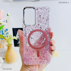 ** Ốp SS A23 4G giả magsafe hạt kim tuyến