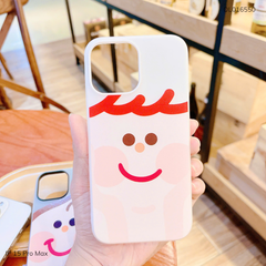 Ốp IP 15 Pro Max 2 lớp in hình má tròn
