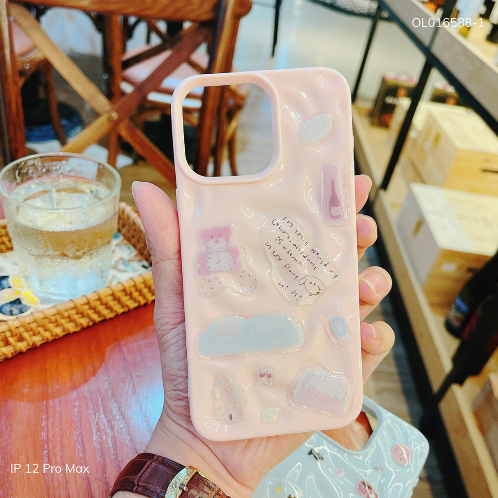 Ốp IP 12 Pro Max dẻo gồ ghề dán stick