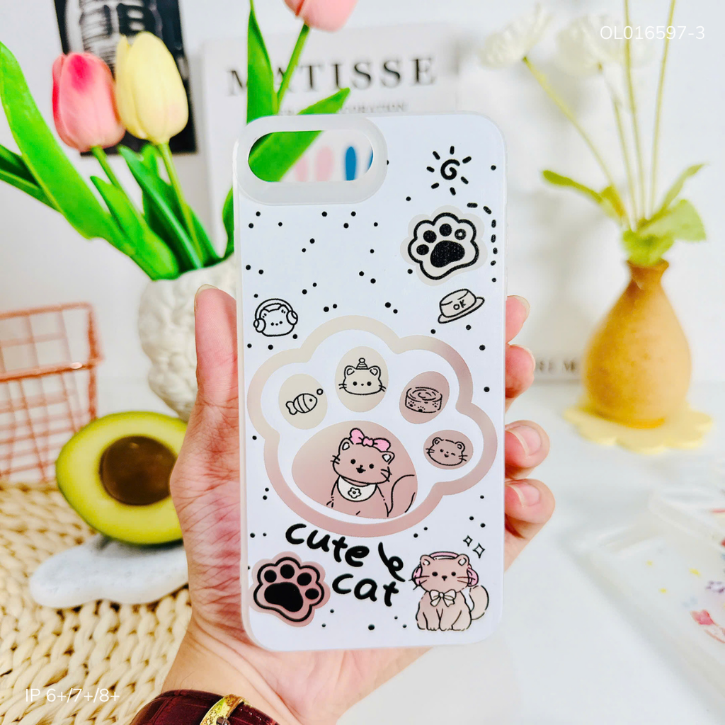 ** Ốp IP 6+/7+/8+ dẻo lưng nhám viền trong nhiều hình