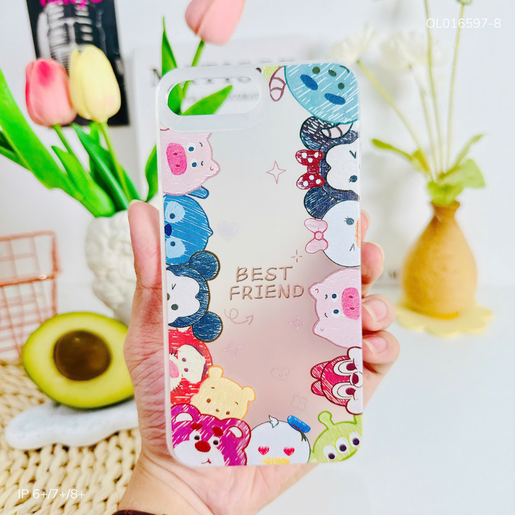 ** Ốp IP 6+/7+/8+ dẻo lưng nhám viền trong nhiều hình