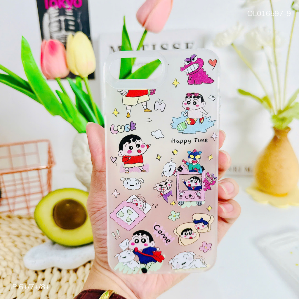 ** Ốp IP 6+/7+/8+ dẻo lưng nhám viền trong nhiều hình