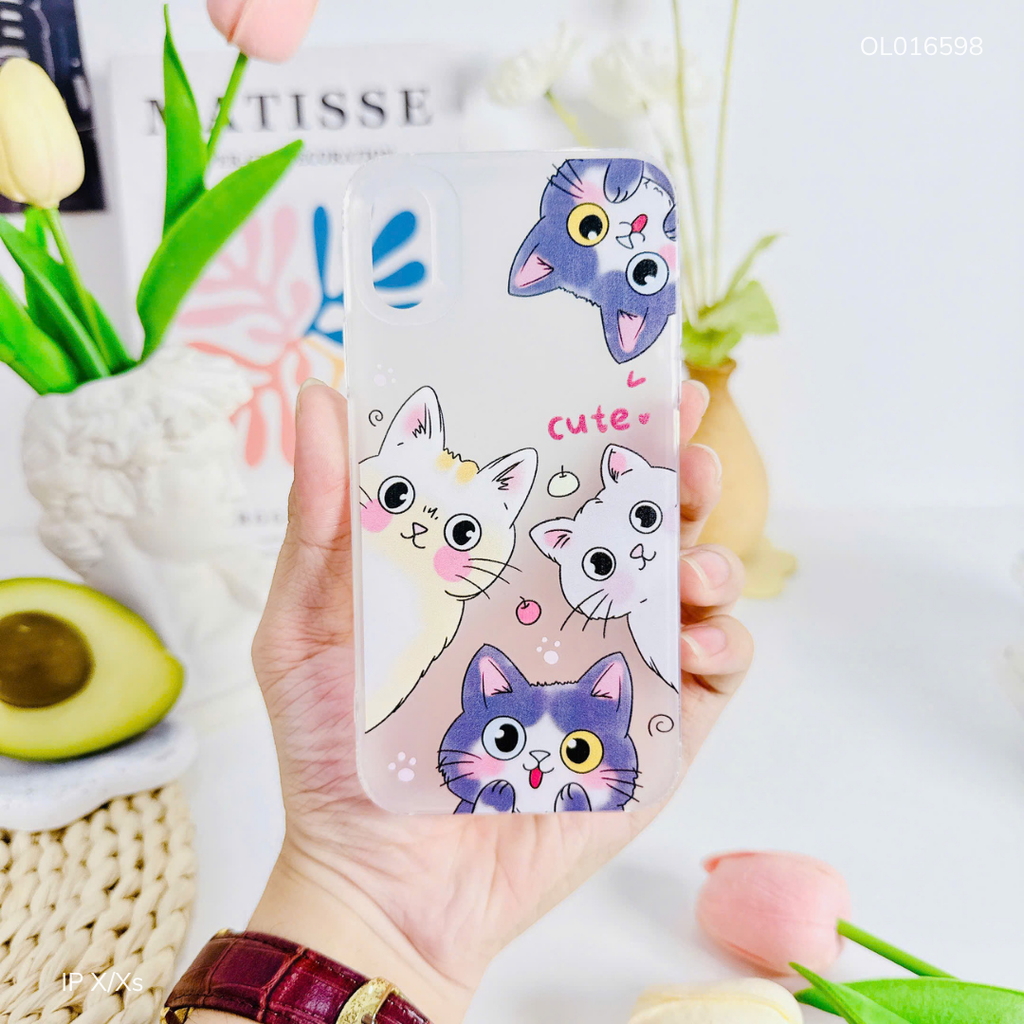 ** Ốp IP X dẻo lưng nhám viền trong nhiều hình