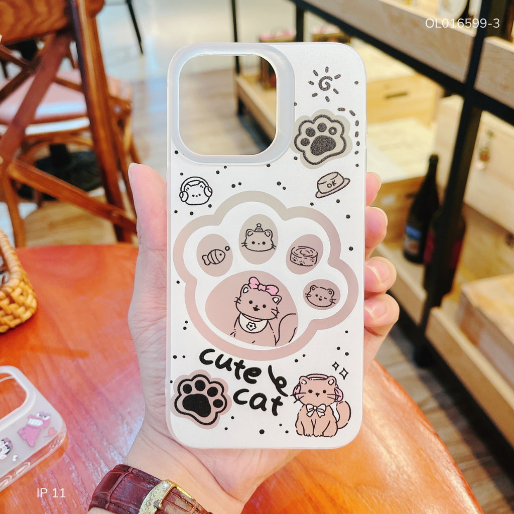 ** Ốp IP 11 6.1 dẻo lưng nhám viền trong nhiều hình