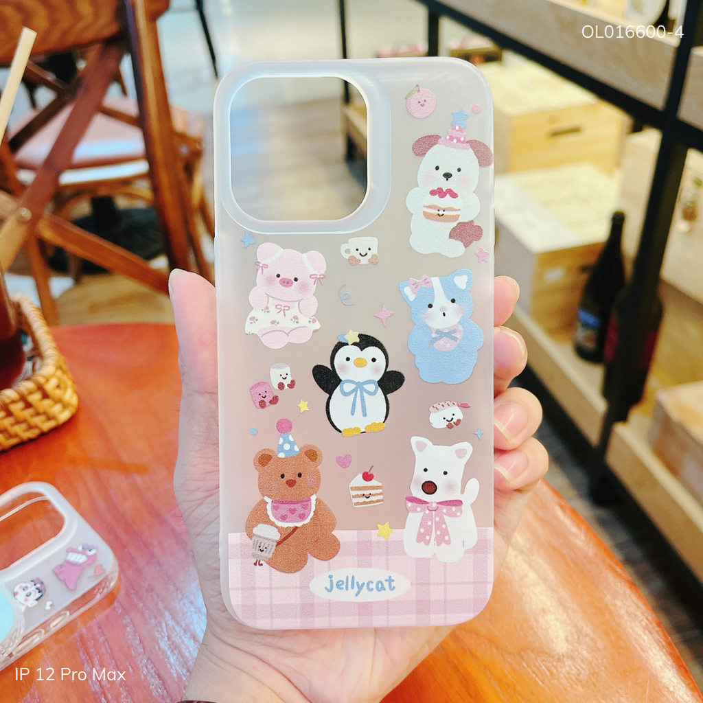 ** Ốp IP 12 Pro Max dẻo lưng nhám viền trong nhiều hình