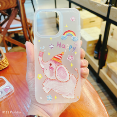 ** Ốp IP 12 Pro Max dẻo lưng nhám viền trong nhiều hình