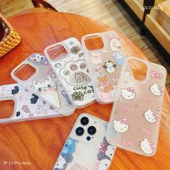 ** Ốp IP 12 Pro Max dẻo lưng nhám viền trong nhiều hình