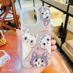 ** Ốp IP 12 Pro Max dẻo lưng nhám viền trong nhiều hình