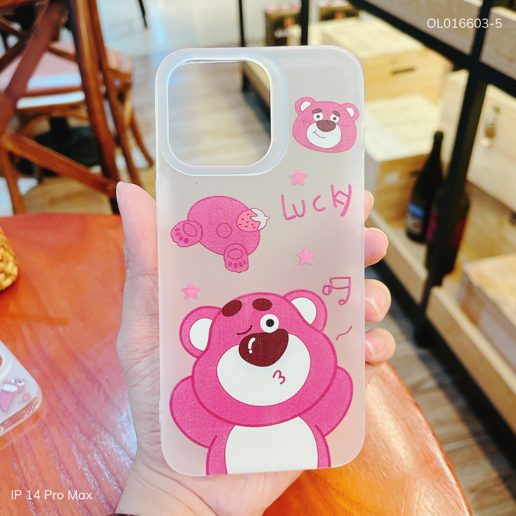 ** Ốp IP 14 Pro Max dẻo lưng nhám viền trong nhiều hình