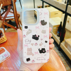 ** Ốp IP 15 Pro Max dẻo lưng nhám viền trong nhiều hình