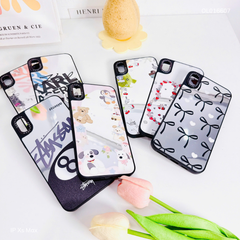 Ốp IP Xs Max tráng gương viền đen nhiều hình