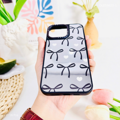 Ốp IP 16 Pro tráng gương viền đen nhiều hình