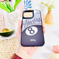 Ốp IP 16 Plus tráng gương viền đen nhiều hình