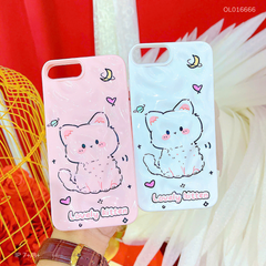 Ốp IP 7+/8+ dẻo gồ ghề mèo con Lovely Kitten
