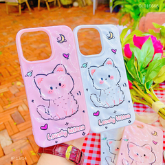 Ốp IP 13/14 dẻo gồ ghề mèo con Lovely Kitten