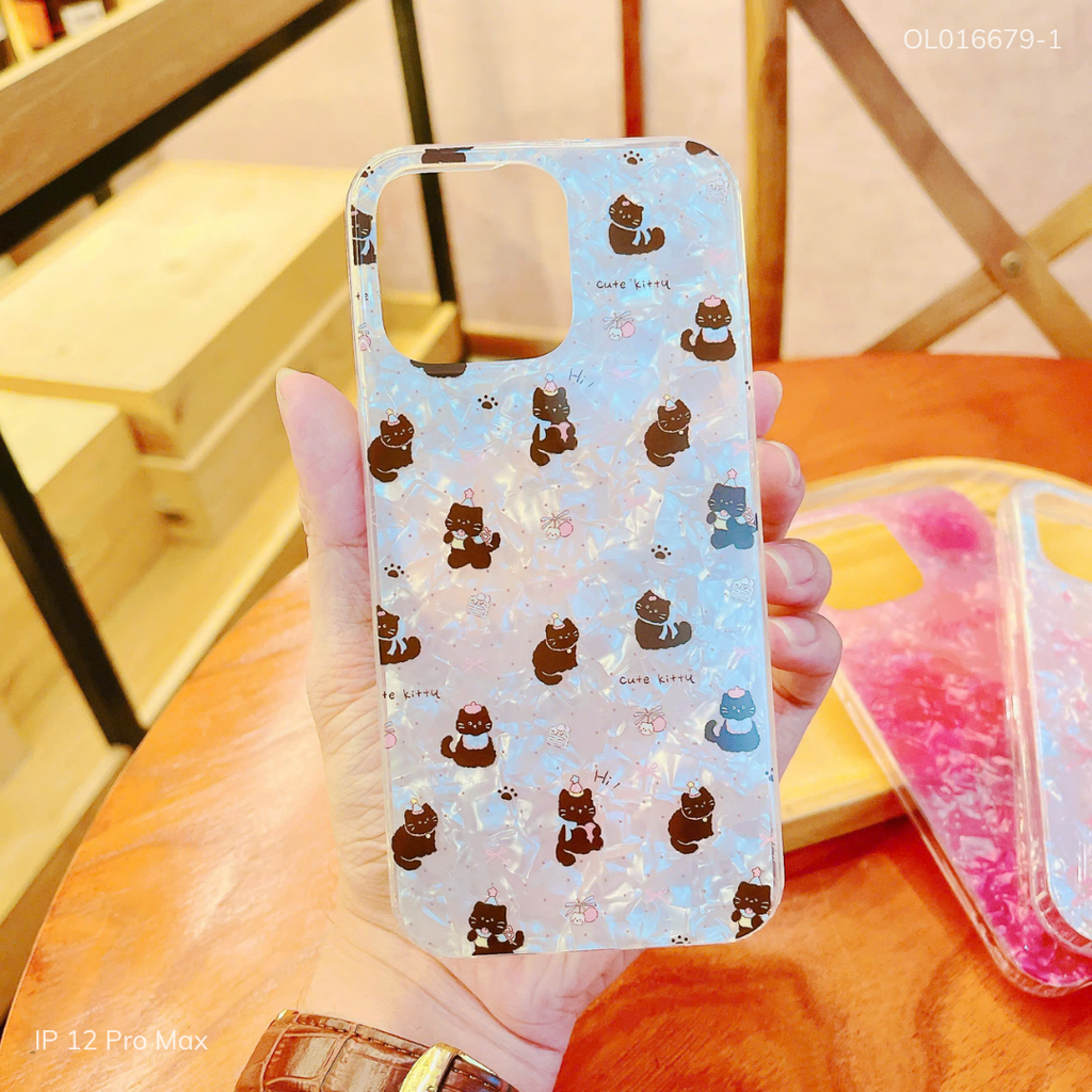 Ốp IP 12 Pro Max vân xà cừ