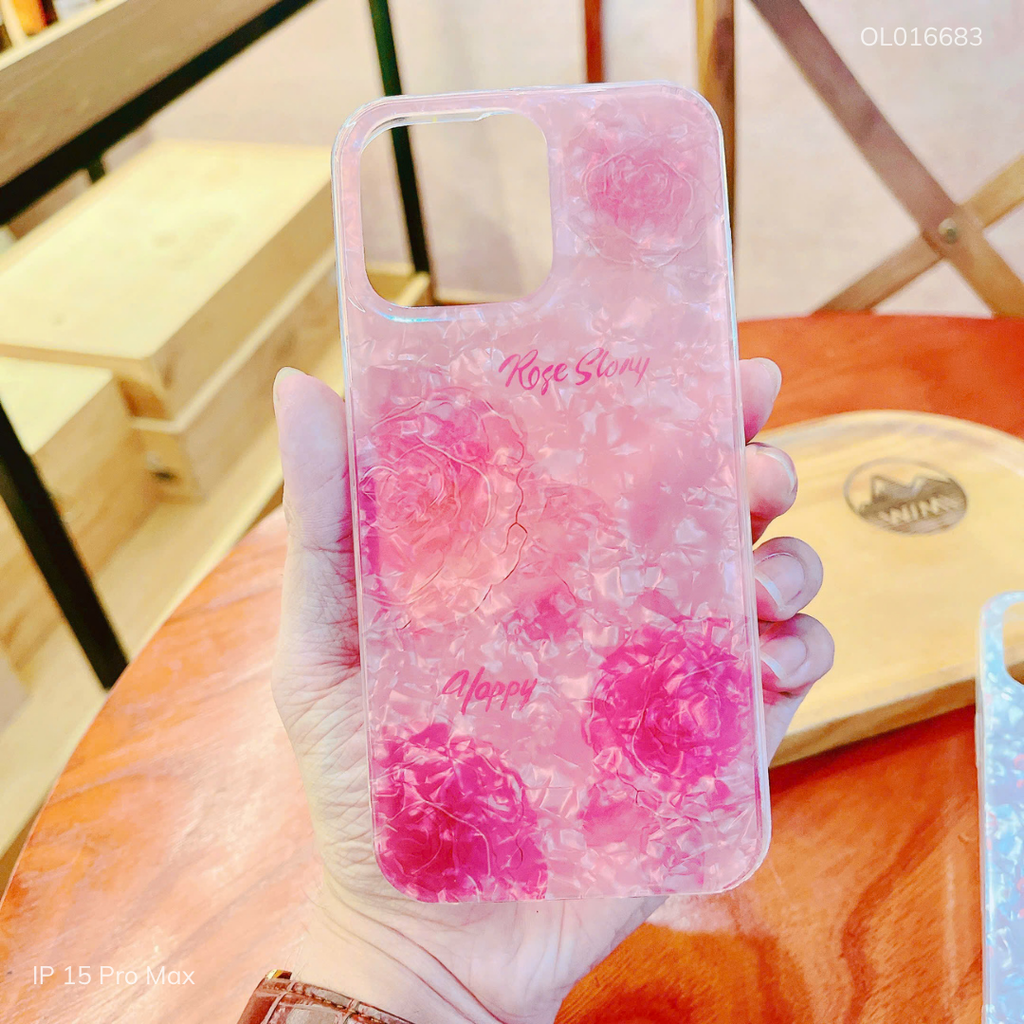 Ốp IP 15 Pro Max vân xà cừ