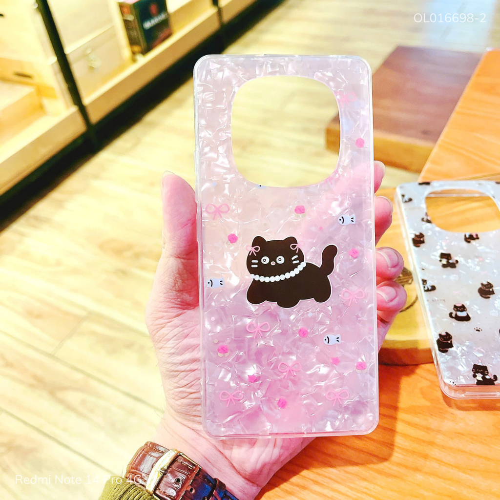 Ốp Xiaomi Redmi Note 14 Pro 4G vân xà cừ