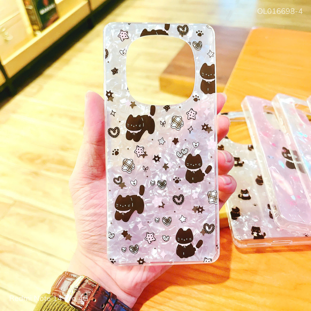 Ốp Xiaomi Redmi Note 14 Pro 4G vân xà cừ