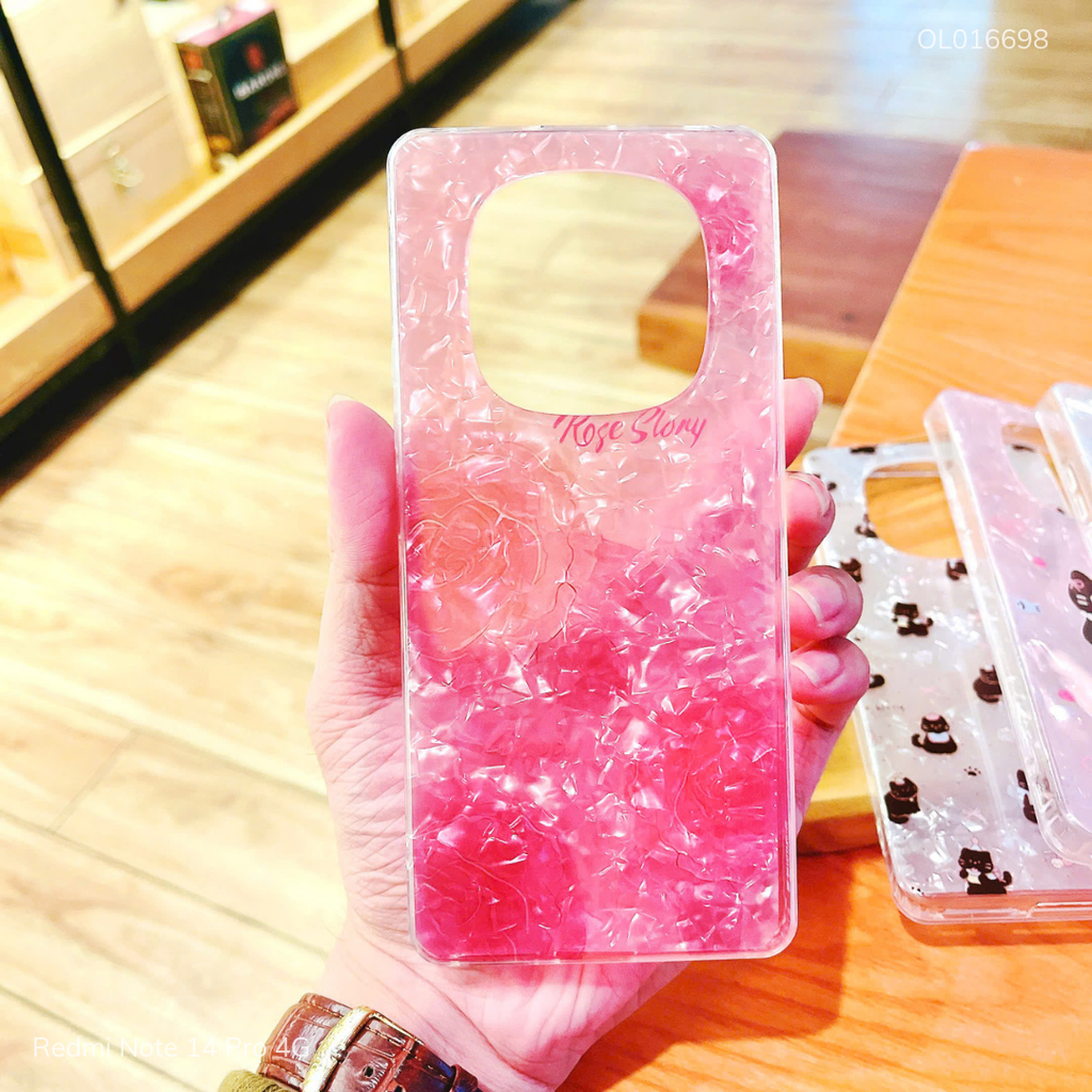 Ốp Xiaomi Redmi Note 14 Pro 4G vân xà cừ