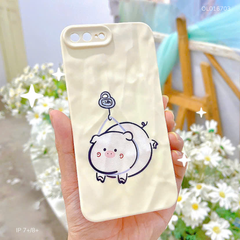 ** Ốp IP 7+/8+ dẻo vân đá nhám heo móc khóa treo