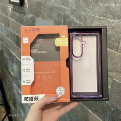 Ốp Zfold 7 Likgus lưng trong cứng viền màu
