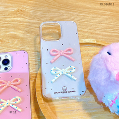 Ốp IP 11 6.1 đính 2 nơ Spring Summer