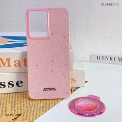 ** Ốp Oppo A54 4G lưng nhũ kim tuyến nhiều hình kèm giá đỡ rời