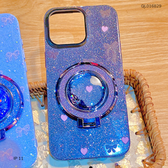 ** Ốp IP 11 6.1 lưng nhũ kim tuyến nhiều hình kèm giá đỡ rời