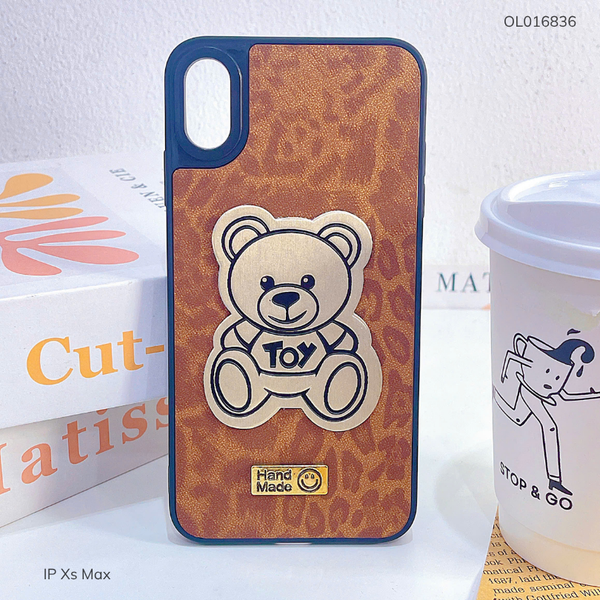 ** Ốp IP Xs Max vân da beo gấu trắng Toy