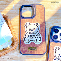 ** Ốp IP 12 Pro Max vân da beo gấu trắng Toy