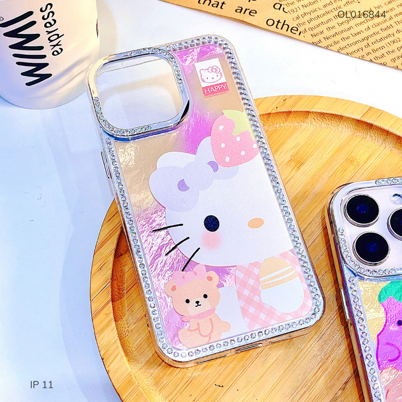 Ốp IP 11 6.1 vân sóng đính hạt