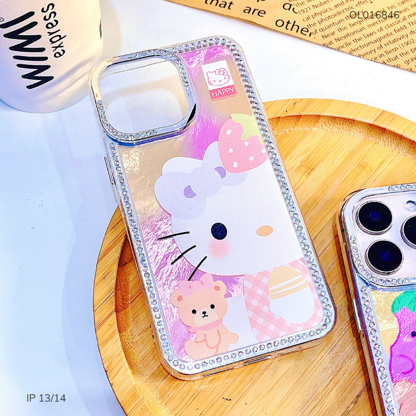 Ốp IP 13/14 vân sóng đính hạt