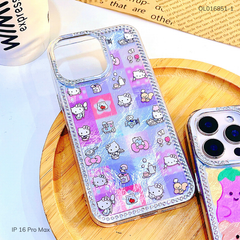 Ốp IP 16 Pro Max vân sóng đính hạt