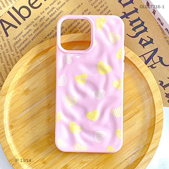 Ốp IP 13/14 dẻo gồ ghề nhiều trái tim