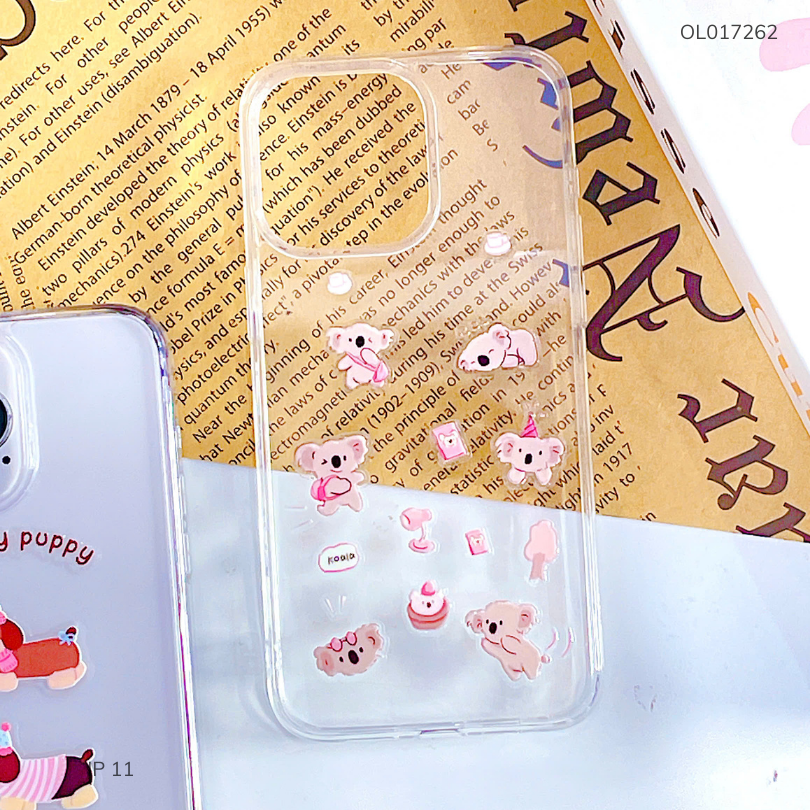 Ốp iPhone 11 6.1 dẻo trong đính nhiều stick