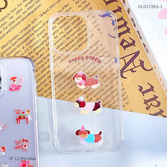 Ốp iPhone 12 Pro Max dẻo trong đính nhiều stick
