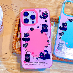 Ốp IP 13 Pro 2 lớp nhiều mèo đen Cats can provide