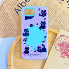 ** Ốp iPhone 16e 2 lớp nhiều mèo đen Cats can provide